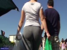 big ass spanish in grey tights