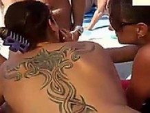 huge tited girl nude beach orgy