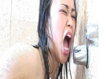 Intense lesbian shower sex scene with two asian dykes