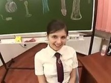 Catholic School Girl Gets Her Butt Toyed And Fucked