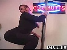Danni   ebony stripper dancing