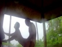 Beautiful romantic hot sex in a sacred place Calangaman island