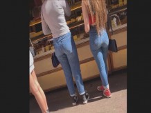Caliente burbuja culo adolescente en jeans