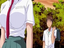 Adolescente tetona con el coño mojado recibe sangre de la primera vez que se folla un anime romántico