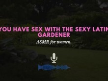 El sexy jardinero latino te folla en la cocina | GIMIDO MASCULINO | Juego de roles de audio para mujeres
