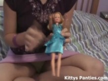 Nubile 18yo Kitty playing with her dolls