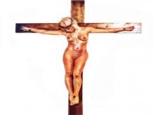 mujer jesus crucificado desnudo francés aud