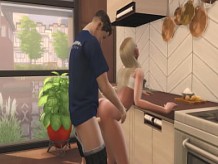 Follando al hermano de mi novio - Mi profesor de arte - Episodio 4 - Sims 4 - Hentai 3D