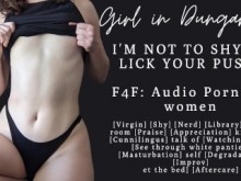 F4F | ASMR Audio Porno para mujeres | Conviérteme en tu puta lamiendo coño | Subby mujer timida para ti