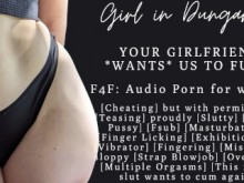 F4F | Mostrándote cómo follarte a tu novia | ASMR Audio porno para mujeres | Correa De Mierda