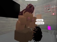 ¡Roblox BBC teniendo sexo romántico con un bombón en la cama! Sexo en el condominio de Roblox&rsqb; Jah x Abby&rsqb;