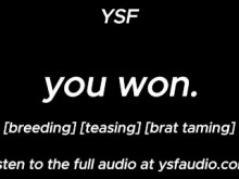 Ganaste | Juego de roles de audio de dominación masculina para mujeres [gemidos masculinos] YSF
