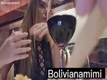 Cena romántica en São Paulo con la ganadora del sorteo video completo en mi canal de YouTube Mimi Boliviana quejándose después de cenar en Bolivianamimi