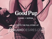 Juego de mascotas de femdom: el cachorro obediente es follado por la castidad de la señora, el enchufe de la cola anal y el audio asmr asmr