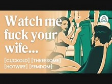ASMR Audio Porn: Hotwife Cordhold MMF Threo con femdom, BDSM y degradación - Story de audio erótico