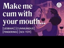 ASMR Lesbian Audio Porn: amigos por primera vez para amantes, coño comiendo y juego de juguetes sexuales-para mujeres