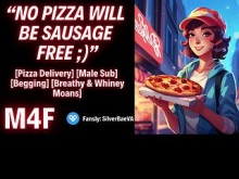 El repartidor de pizza subby y necesitada le da su gruesa salchicha larga [M4F] [Audio erótico para mujeres]