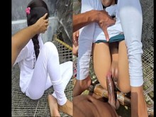 Vídeo de adolescente de la aldea local desi al aire libre xxx, video de sexo al aire libre de la chica del pueblo indio.