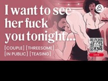 ASMR Audio Porn: FFM Hotel Threugome with Bartender - Adoración de coño y sexo áspero