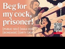 ASMR Audio Porn: DOM Guard masculino folla a su submarino en público - BDSM y Bondage - Audio erótico