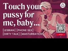 ASMR Lesbian Audio Porn: Femdom Girlfriend te controla por teléfono - JOI para mujeres - Juego de roles