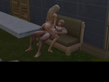Avance de la casa de baños onsen de Sims 4