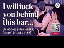 ASMR Audio Porn: Femdom se folla a su camarero después del bar - BDSM y conversación sucia - Juego de roles de audio erótico