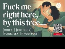 ASMR Audio Porn: Pareja follando en el bosque - Sexo en público al aire libre y juego con los dedos - Historia de audio erótica