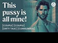 Hombre gimiendo ASMR: Daddy Dom se burla y se folla a su novia sumisa en la cama - Audio porno erótico