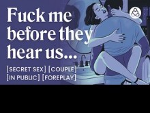 ASMR Audio Porn: Sexo público secreto con tu novio en el baño - Juegos previos y charla sucia - Historia erótica en audio para mujeres