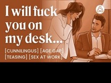 ASMR Audio Porn: Sexo secreto en la oficina entre profesor y estudiante - Sexo en el trabajo y provocaciones - Historia erótica en audio para mujeres