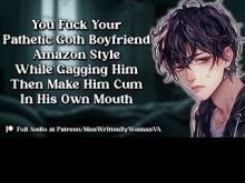 Fóllate a tu novio gótico y haz que se corra en su boca