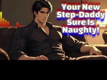 [M4F] ¡Tu nuevo padrastro es travieso! [Audio erótico] [3 partes excitantes] [Voz intensa]