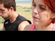 La insaciable Amarna Miller obtiene sus bolas rellenas de coño hasta el fondo