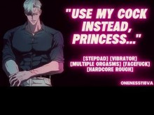 Atrapado usando tu vibrador por tu padrastro | M4F | Gimiendo masculino | Sexo duro | Juego de rol de audio ASMR