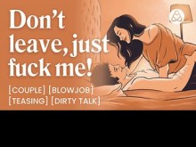 ASMR Audio Porn: Sexo rápido matutino con tu marido - Mamada y provocación - Historia erótica en audio para mujeres