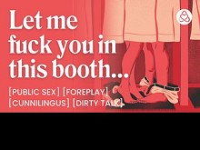 ASMR Audio Porn: Cogida en vestuario público con tu novio - Sexo secreto y charla sucia - Historia erótica en audio para mujeres