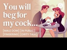 ASMR Audio Porn: Hombre desconocido dominante te folla en público - Control del orgasmo y conversación sucia - Historia erótica en audio para mujeres