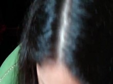 ¡Cosa hecha rápidamente! Mamada POV y lamiendo semen de las manos