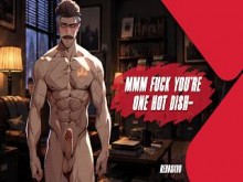 El detective negro Grimgold conoce a un nuevo cliente seductor (vaquera/cremita) Vista previa de Patreon