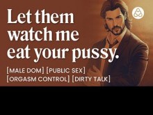 ASMR Audio Porn: Novio de la mafia te come el coño en el porche delantero - Sexo en público, dominación masculina y control del orgasmo - Historia de audio erótica Juego de roles para mujeres